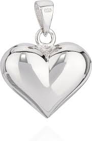 Pendentif Coeur Argent Brillant NKlaus - Élégance et Émotion