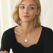 Pendentif Médaillon Personnalisable Inoxydable pour Femme