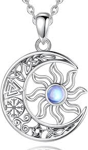 Collier Pendentif Cosmiques Astrologiques - Éclat de Lune