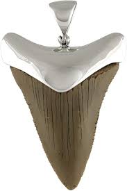 Pendentif Requin Fossile en Argent Sterling - Élégance et Originalité