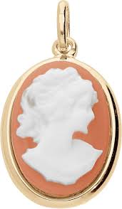 Pendentif Camee Élégant en Plaqué Or - 1001 Bijoux