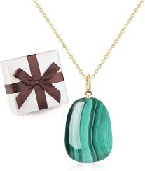 Collier Argent avec Pendentif Malachite - Élégance Naturelle