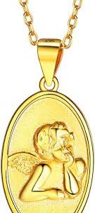 Pendentif Médaille Élisabeth Réglable en Or - Élégance pour Femme