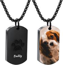 Pendentif Personnalisé Empreinte en Acier Inoxydable - Un Souvenir Précieux