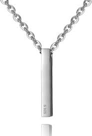 Pendentif Verticale en Argent Sterling - Élégance et Style