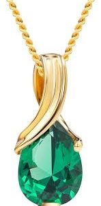 Pendentif Précieuse Naissance en Émeraude - Élégance et Signification