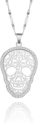Collier Pendentif Tête de Mort Femme - Élégance et Originalité