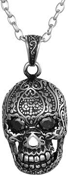 Pendentif Tête de Mort Femme en Inoxydable - Élégance et Audace