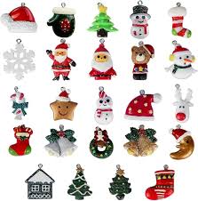 Pendentif Noël Miniatures en Résine - Décoration Unique pour Vos Fêtes