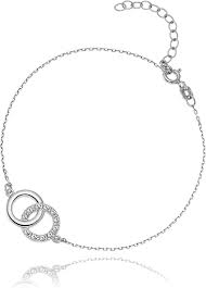 Bracelet avec Pendentif Rond LillyMarie en Swarovski Elements