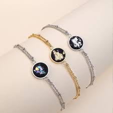 Bracelet avec Pendentif Rond Concrete Jungle - Élégance et Symbolisme