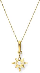 Collier Pendentif Etoile Berger Zirconium en Or - Élégance et Brillance