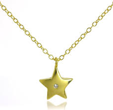 Collier Pendentif Étoile en Argent avec Zirconium