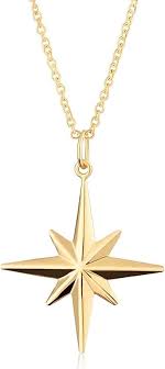 Collier Barrette Plaqué Femme avec Pendentif Étoile en Or