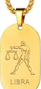 Pendentif Militaire Astrologique en Inoxydable de FaithHeart - Élégance et Symbolisme