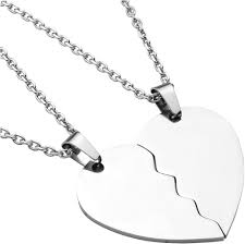 Pendentif Personnalisé en Inoxydable pour Couple - Saint Valentin