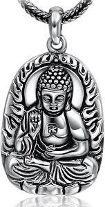 Pendentif Bouddha en Argent pour Homme - Élégance et Spiritualité