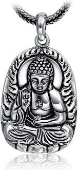 Pendentif Bouddha en Argent pour Homme - Élégance et Spiritualité