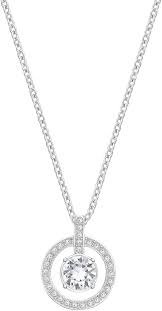 Pendentif Swarovski Lavender Blanc Rhodié : Élégance et Raffinement