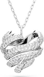 Pendentif Swarovski en Zircones Blanches - Élégance et Raffinement