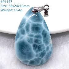 Pendentif Larimar Naturel : Élégance et Énergie