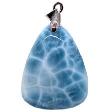 Pendentif Pierre Naturelle Larimar pour Homme - Élégance et Énergie