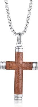 Pendentif Vnox Bicolore Inoxydable - Élégance et Foi