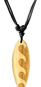 Collier Surfeur en Bois Dolivier - Élégance Naturelle pour Homme