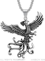 Pendentif Phoenix pour Homme en Acier Inoxydable - BOBIJOO Jewelry