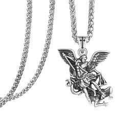 Pendentif Archange Religieux Catholique - Symbole de Protection et de Foi