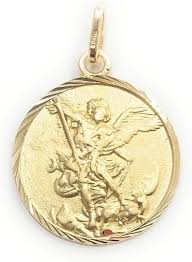 Médaille Pendentif Archange Couverture - Défendez Nous