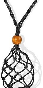 Support Pendentif pour Pierre en Cristaux Réglable Peukerty