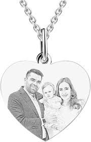 Collier Personnalisé avec Pendentif en Coeur pour Anniversaire