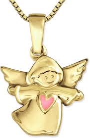 Pendentif Ange Enfant Brillant Carats - Élégance et Protection