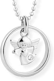 Pendentif Gardien Chrétiens - Ange Enfant en Argent