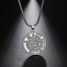 Collier Pendentif Pentagramme Tétragramme - Énergie et Protection