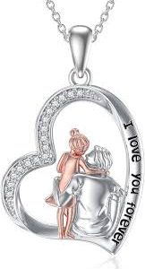 Collier Mlaman Sterling avec Pendentif Fillette - Élégance et Tendresse