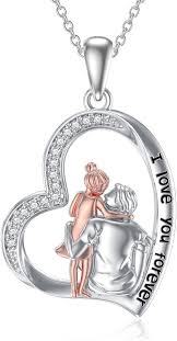 Collier Mlaman Sterling avec Pendentif Fillette - Élégance et Tendresse