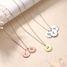 Collier Pendentif Rond Personnalisé pour Naissance