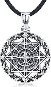 Pendentif Boussole Odinstone en Argent Sterling - Un Guidage Élégant