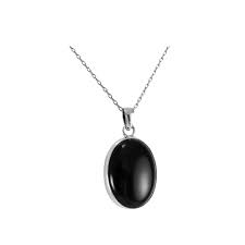 Pendentif Onyx Naturel en Argent Sterling - Élégance et Sophistication