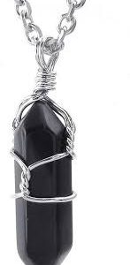 Collier Pendentif Naturelle Inoxydable avec Onyx - Élégance et Durabilité