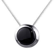 Pendentif Onyx en Argent Sterling - Élégance et Protection