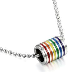 Pendentif Rainbow Inoxydable de JewelryWe - Élégance Colorée