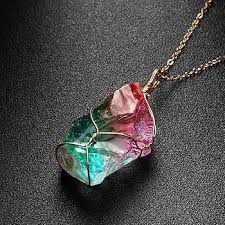 Pendentif Arc En Ciel en Cristal HXSCOO - Élégance et Couleur