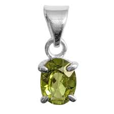 Pendentif en Argent avec Péridot - Élégance et Éclat