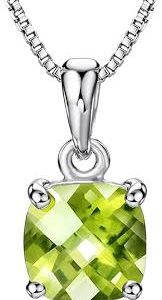 Pendentif en Argent Sterling avec Peridot - Élégance et Naissance