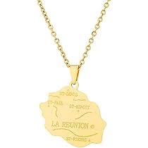Pendentif Réunion France - Un Bijou Unique