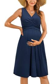 Robe Maternité d'Hiver Femme OUGES - Élégance et Confort