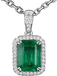 Pendentif Rectangulaire Émeraude Daesar - Élégance et Sophistication